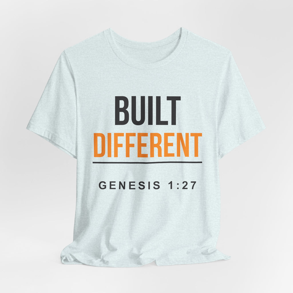 Built Different Tee — Genesis 1:27 Inspirational Christian T-Shirt