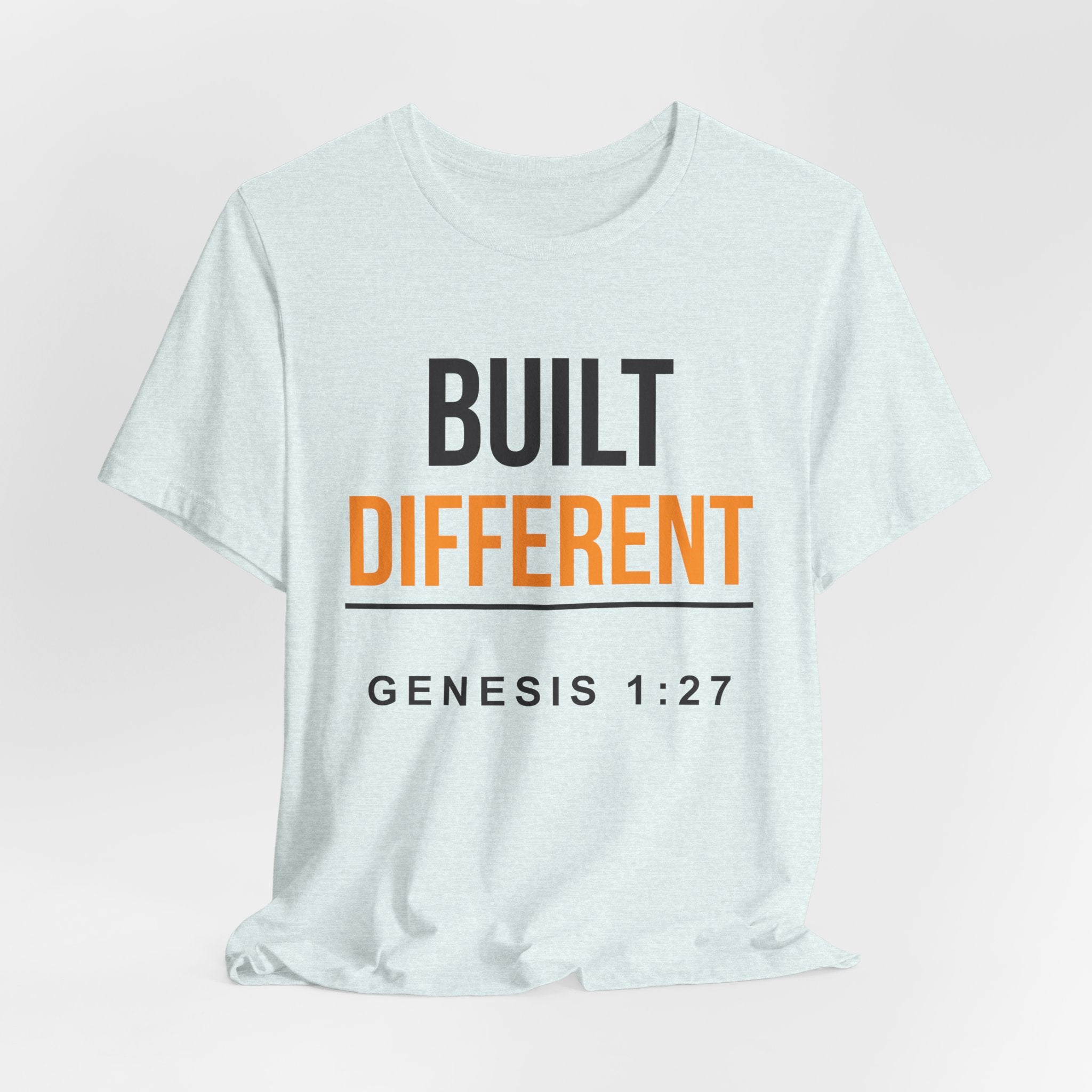 Built Different Tee — Genesis 1:27 Inspirational Christian T-Shirt