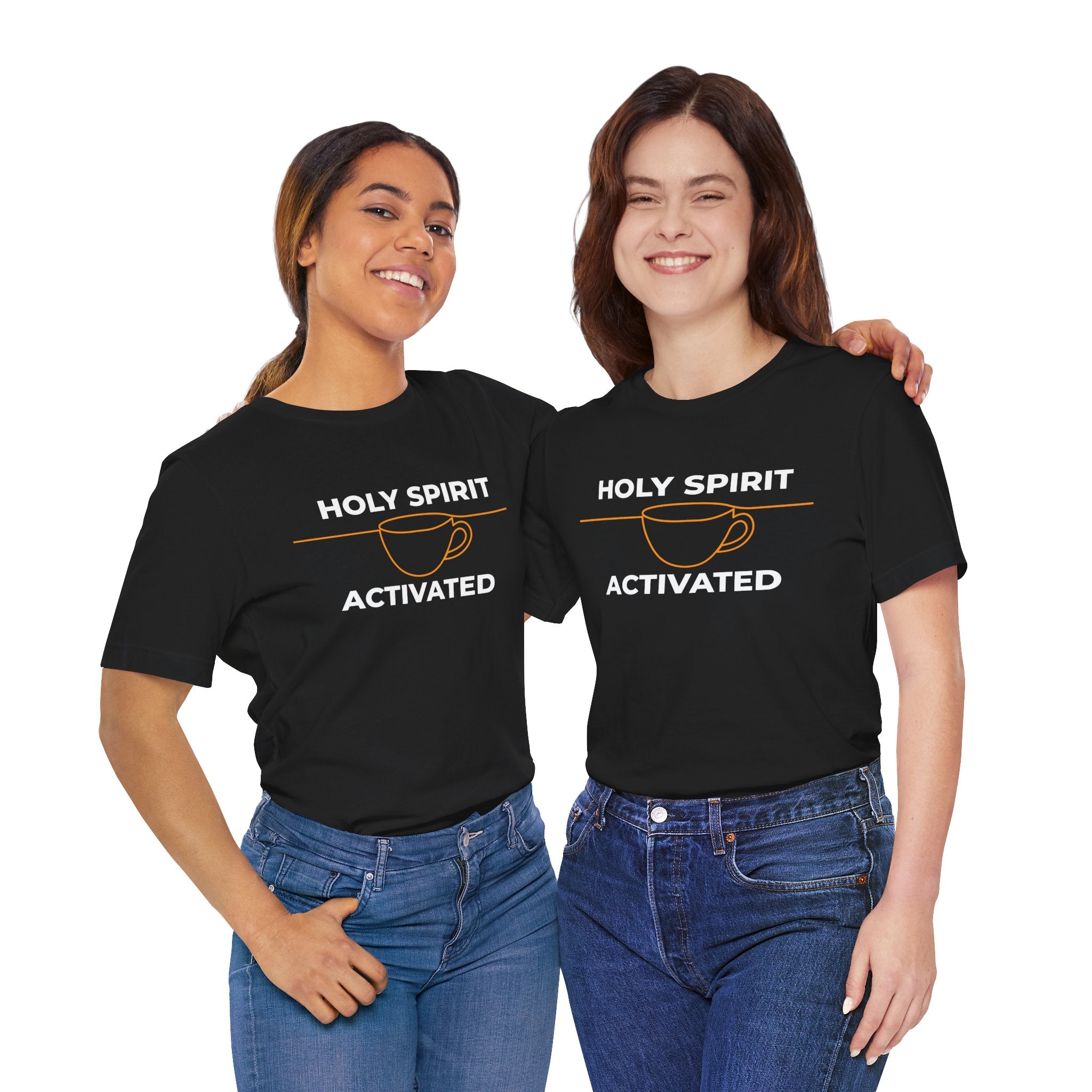 Holy Spirit Activated Coffee T‑Shirt — Christian Faith & Coffee Tee