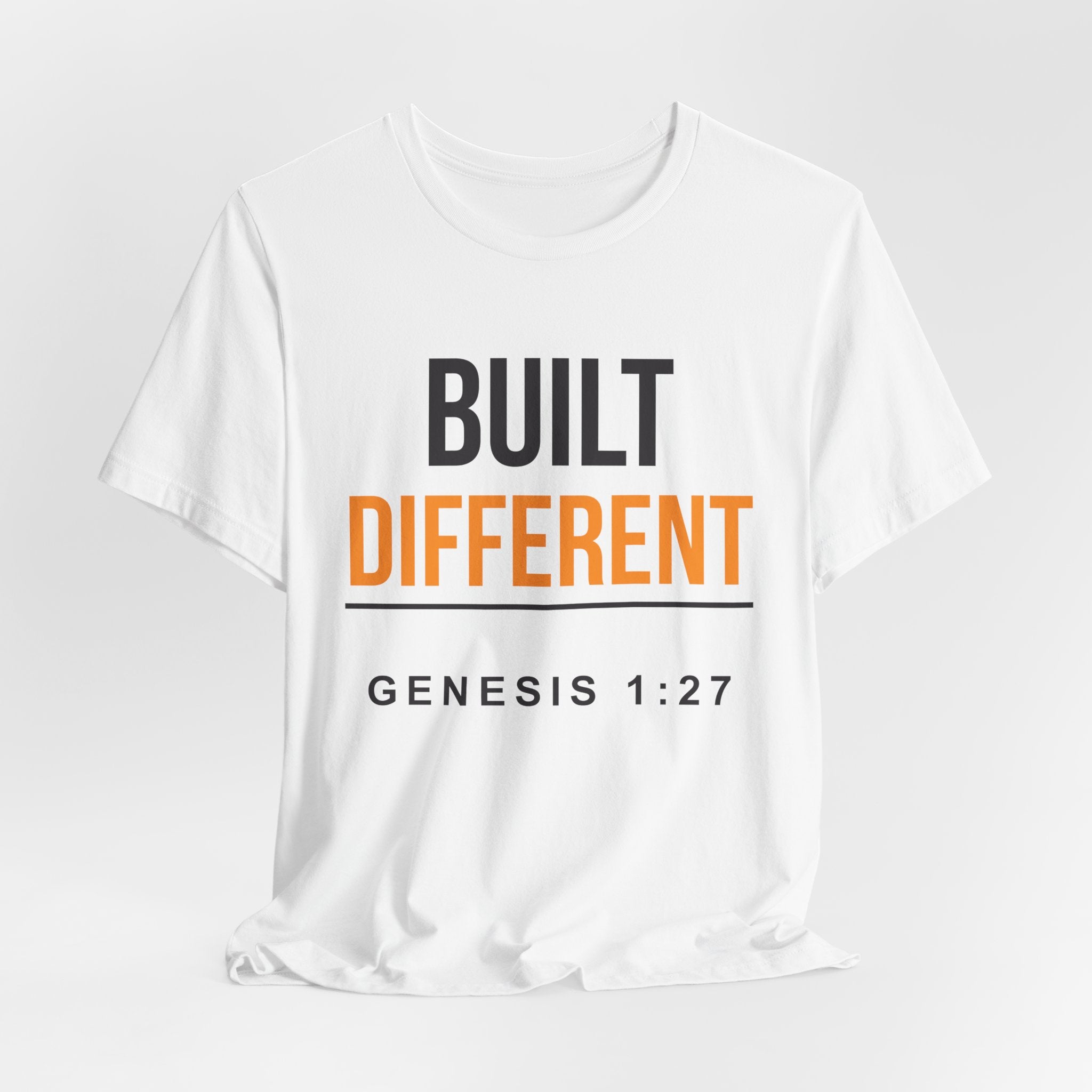 Built Different Tee — Genesis 1:27 Inspirational Christian T-Shirt