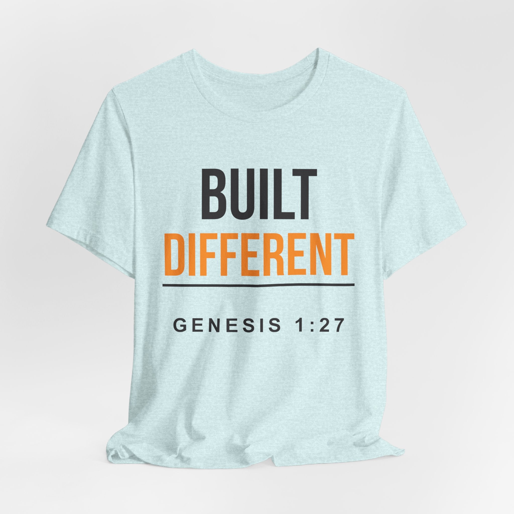 Built Different Tee — Genesis 1:27 Inspirational Christian T-Shirt