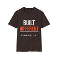 Built Different T-Shirt — "Genesis 1:27" Christian Faith Graphic Tee