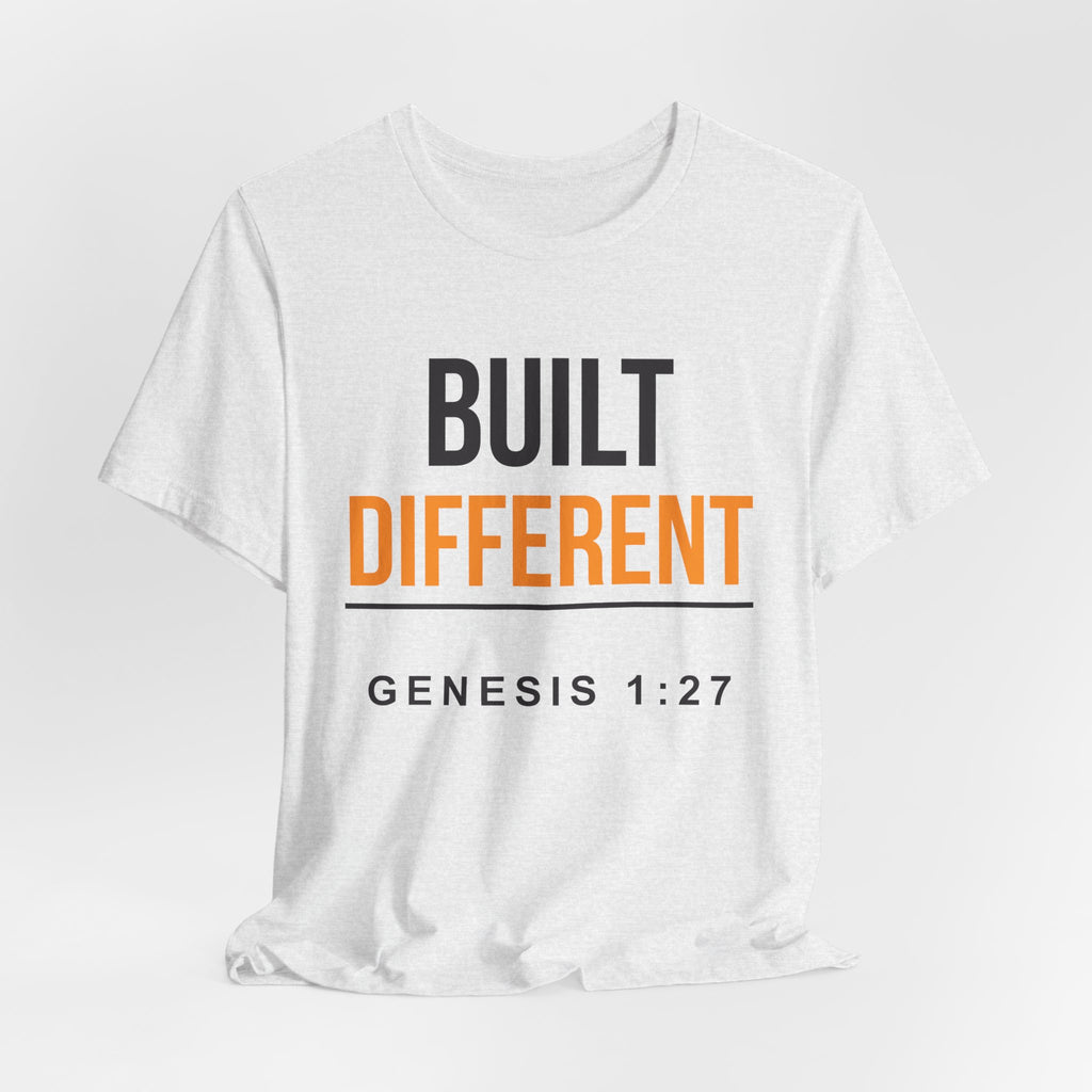 Built Different Tee — Genesis 1:27 Inspirational Christian T-Shirt