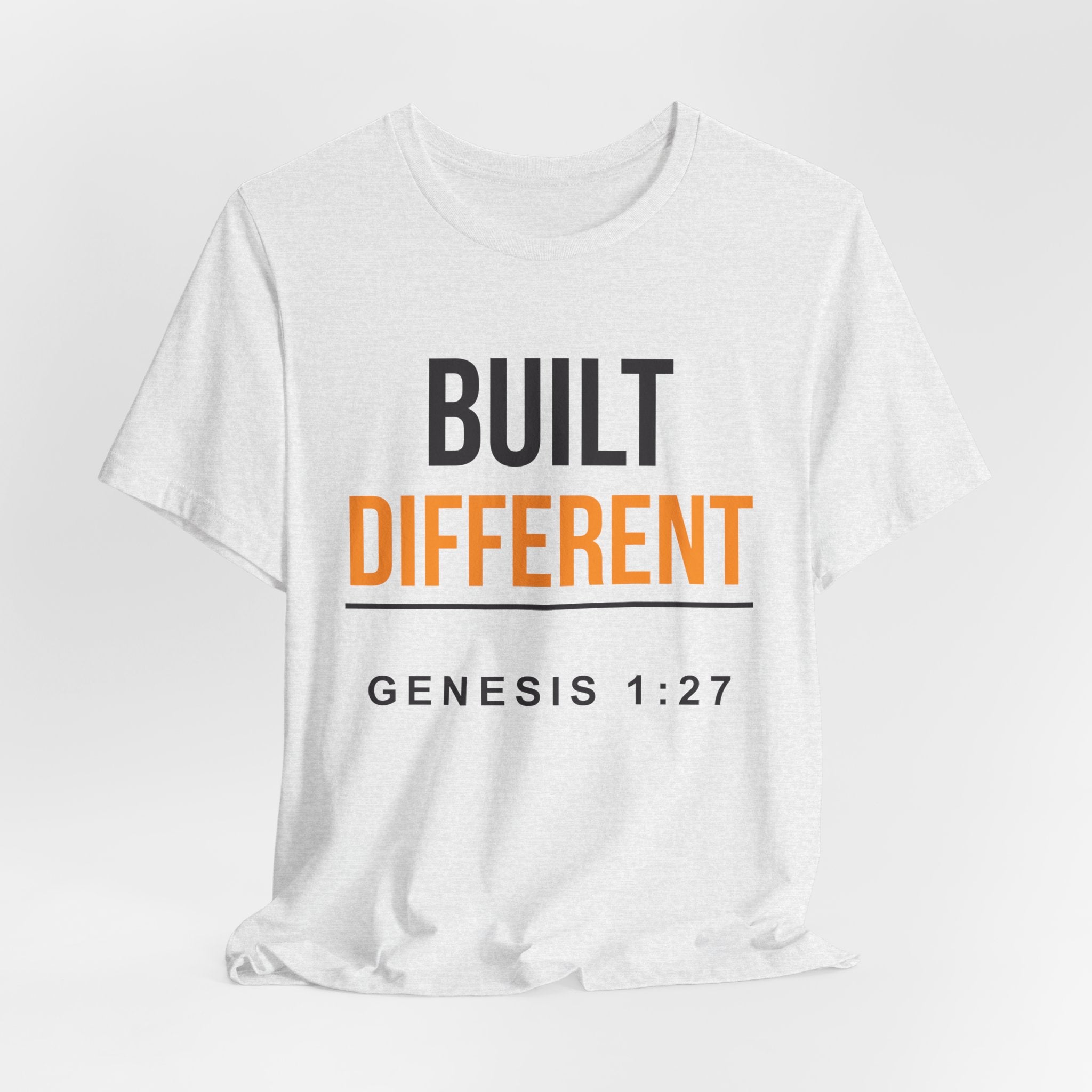 Built Different Tee — Genesis 1:27 Inspirational Christian T-Shirt