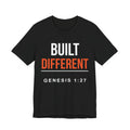 Built Different T-Shirt — "Genesis 1:27" Christian Faith Graphic Tee