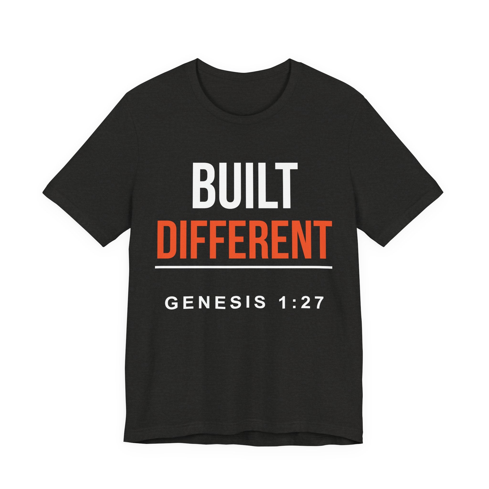 Built Different T-Shirt — "Genesis 1:27" Christian Faith Graphic Tee
