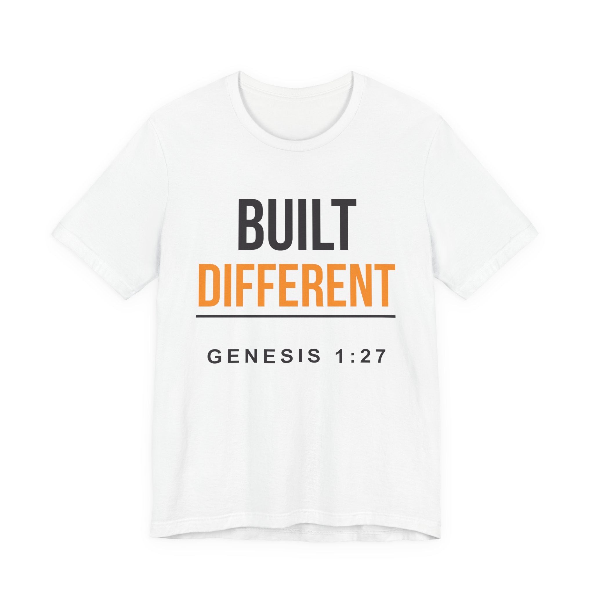 Built Different Tee — Genesis 1:27 Inspirational Christian T-Shirt