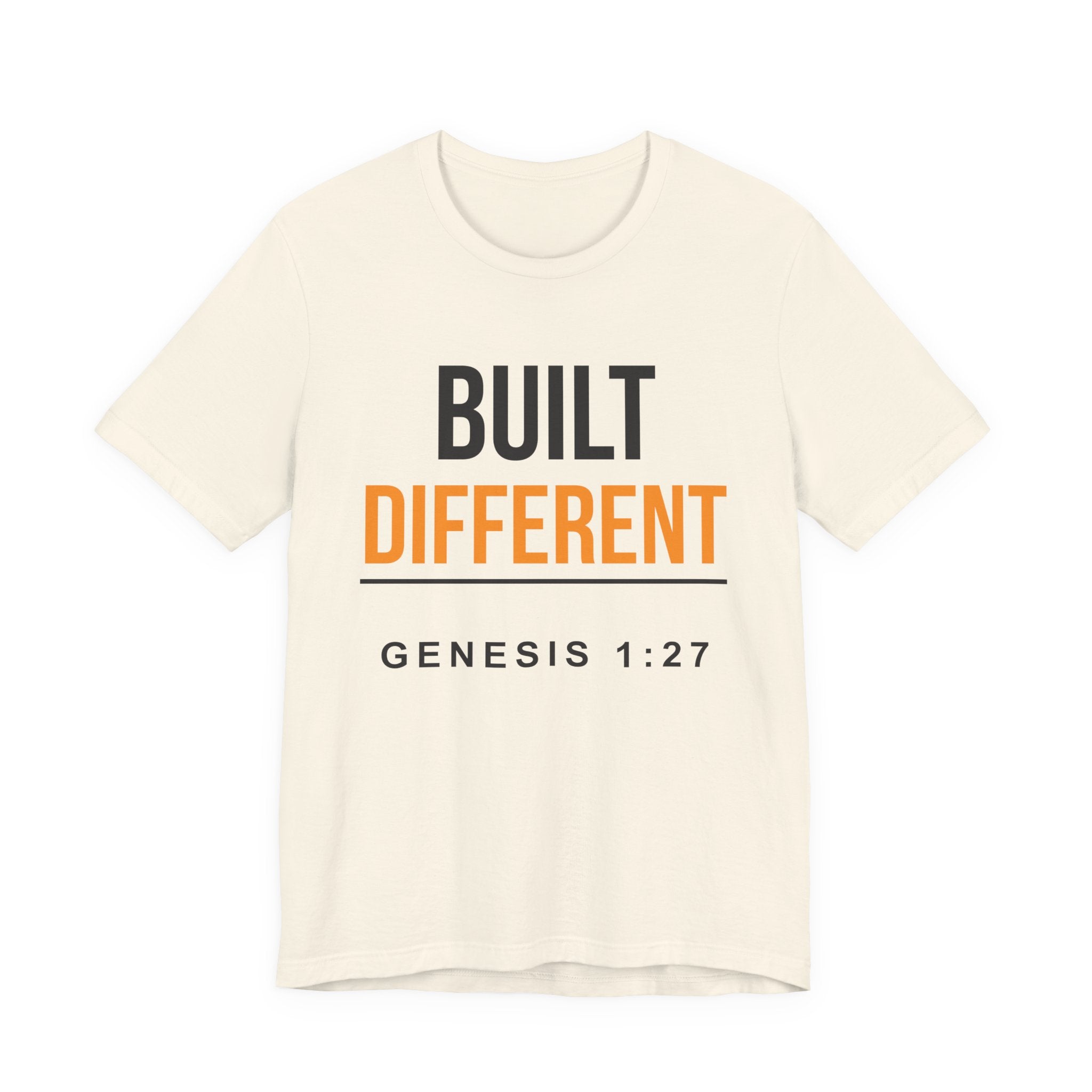Built Different Tee — Genesis 1:27 Inspirational Christian T-Shirt