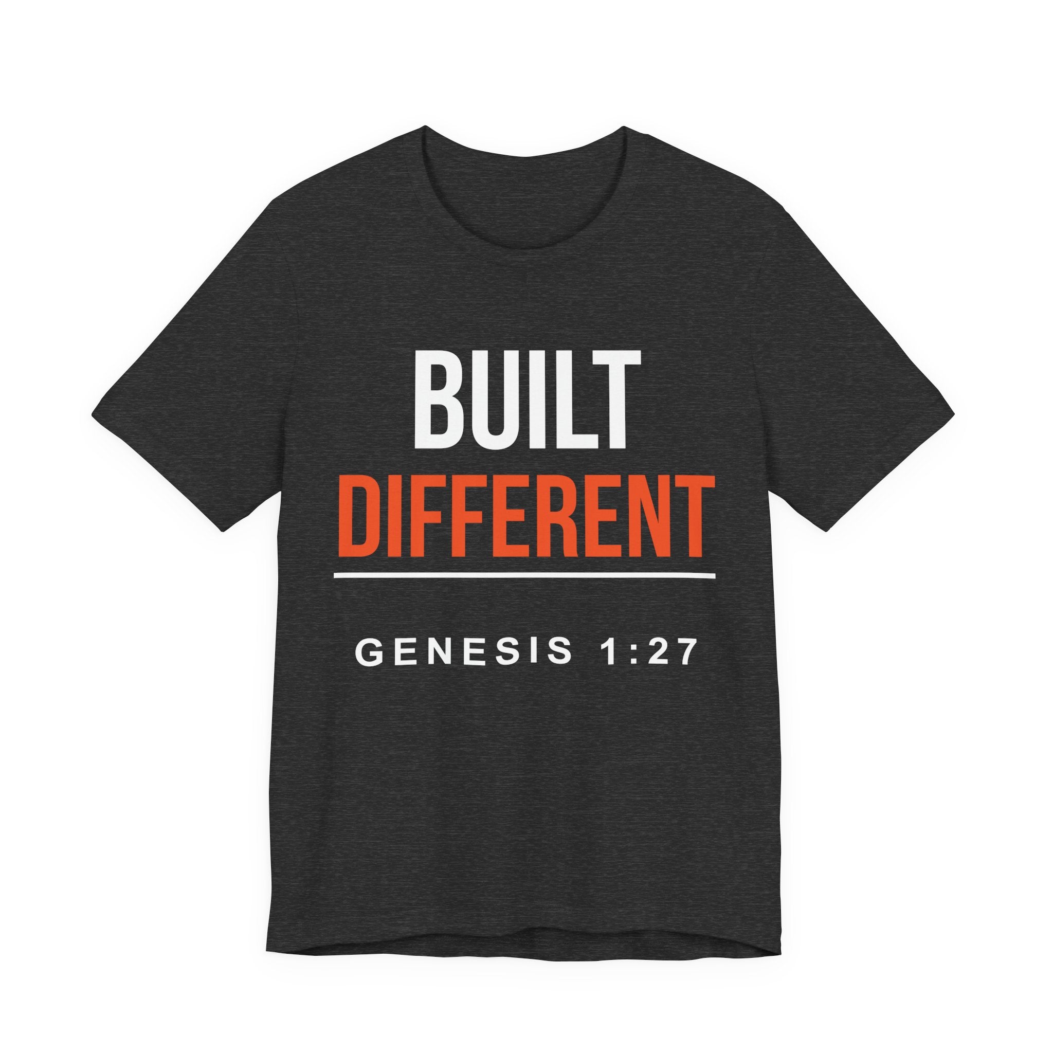 Built Different T-Shirt — "Genesis 1:27" Christian Faith Graphic Tee
