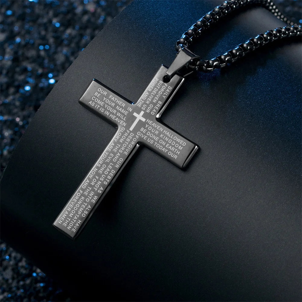 Hip Hop Cross Pendant displayed from the front.