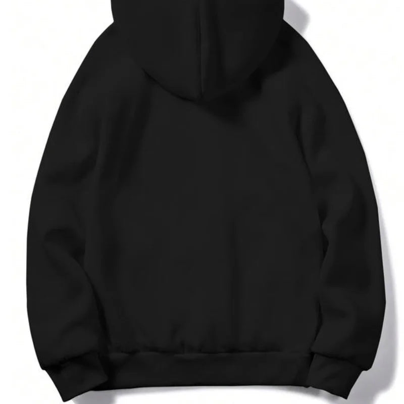 Black hoodie on a white background