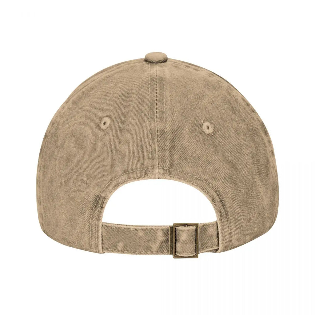 Beige baseball cap on a white background